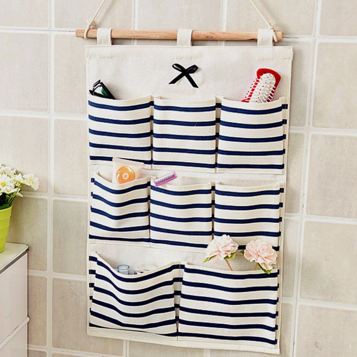 韩版大号简约门后收纳挂袋 墙上挂式多层整理衣柜收纳袋